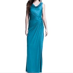 Adrianna Papell Ocean Long Gown 10 NWT